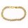 Luxus Kristall Armband Damen Gold 16,5cm