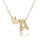Damen Halskette Namenskette mit Buchstaben (A-Z) Herz Geschenk Damenhalskette Gold A