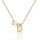 Damen Halskette Namenskette mit Buchstaben (A-Z) Herz Geschenk Damenhalskette Gold B