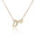 Damen Halskette Namenskette mit Buchstaben (A-Z) Herz Geschenk Damenhalskette Gold D