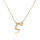 Damen Halskette Namenskette mit Buchstaben (A-Z) Herz Geschenk Damenhalskette Gold L
