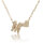 Damen Halskette Namenskette mit Buchstaben (A-Z) Herz Geschenk Damenhalskette Gold M