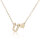 Damen Halskette Namenskette mit Buchstaben (A-Z) Herz Geschenk Damenhalskette Gold U