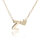 Damen Halskette Namenskette mit Buchstaben (A-Z) Herz Geschenk Damenhalskette Gold Z