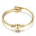 Armband Armreif Vergoldet Buchstabe (A-Z) Gold M