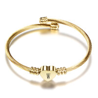 Armband Armreif Vergoldet Buchstabe (A-Z) Gold W