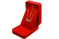 S925 Halskette mit Geschenkebox in Gold