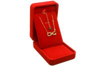 S925 Halskette mit Geschenkebox in Gold