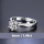 Ring Damen Damenring 925 Silber Plattiert Zirkonia Partnerringe Verlobungsring