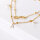 Damen Fu&szlig;kette Doppelperle Gold Unendlich Doppelkette Fusskette Armband Infinity Silber