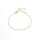 Damen Fu&szlig;kette Gold Klassisch Fusskette Armband Infinity Gold