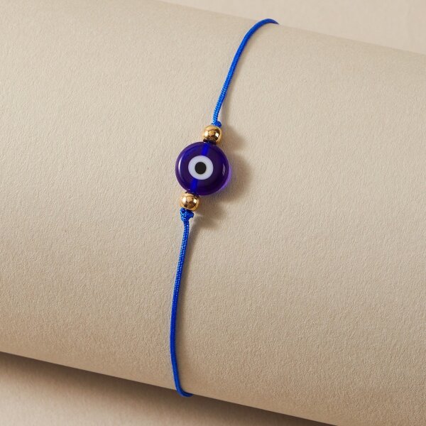 Nazar Boncuk Armband Fusskette Blau b&ouml;ses Auge Gl&uuml;cksbringer T&uuml;rkisch Arabisch